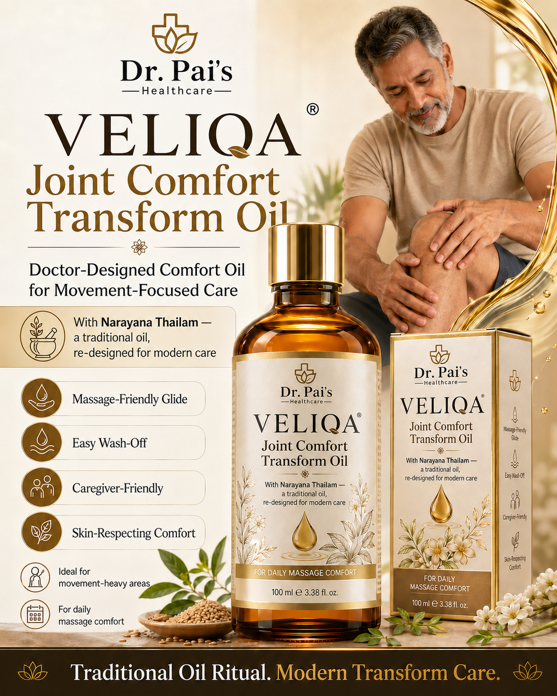 VELIQA Wellness Products by Dr. Pai's Healthcare — Doctor-Designed Body Care Oils and Creams